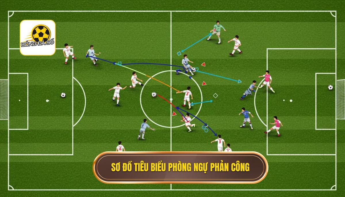 II. Các Sơ đồ chiến thuật tiêu biểu cho Phòng ngự phản công