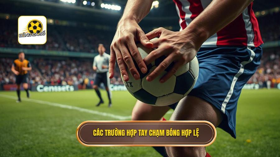 Các trường hợp tay chạm bóng hợp lệ