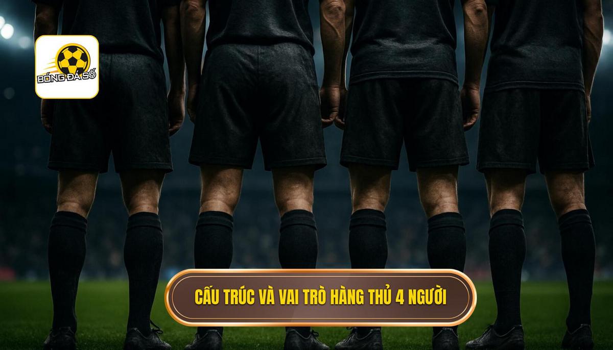 Cấu trúc nhân sự và vai trò các vị trí trong hàng thủ 4 người